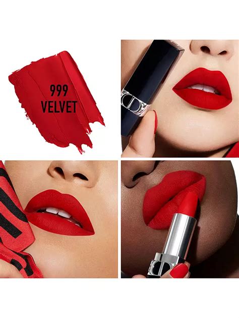 rouge dior 999 velvet finish